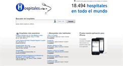 Desktop Screenshot of hospitales.info