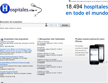Tablet Screenshot of hospitales.info